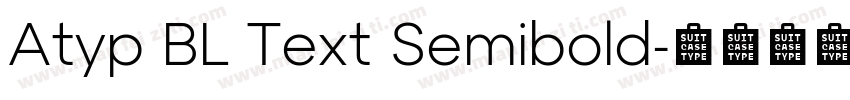 Atyp BL Text Semibold字体转换